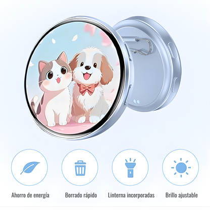 Pin con Pantalla LED Personalizable