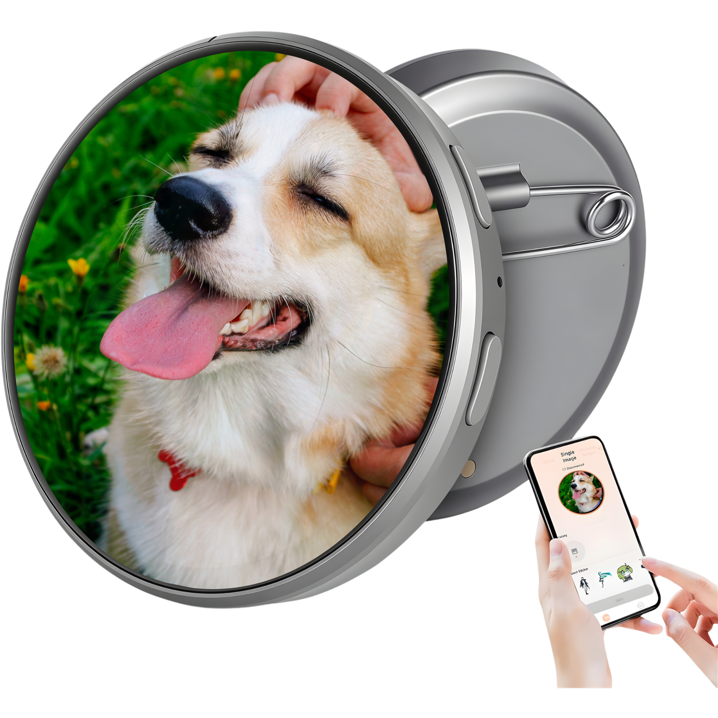 Pin con Pantalla LED Personalizable