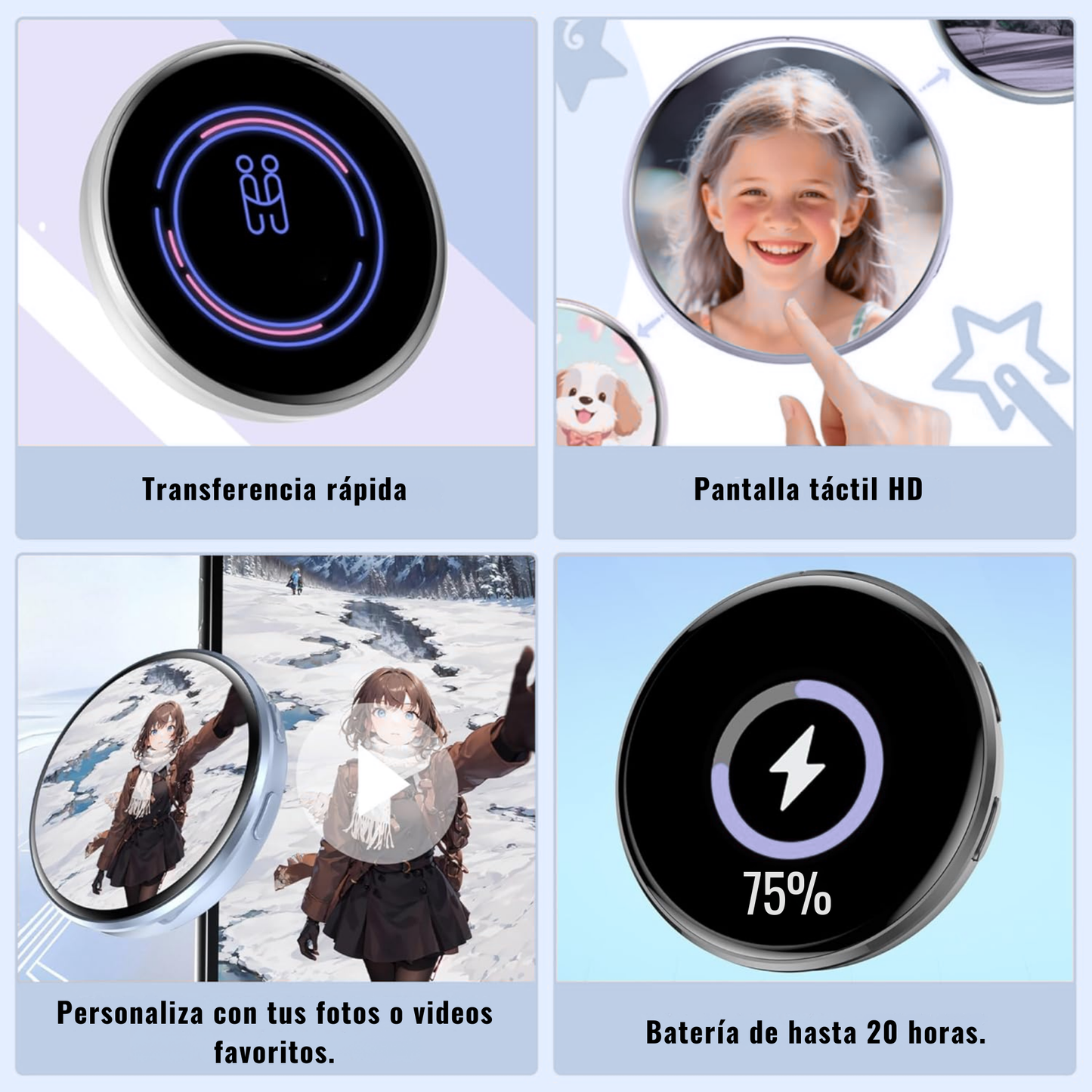 Pin con Pantalla LED Personalizable